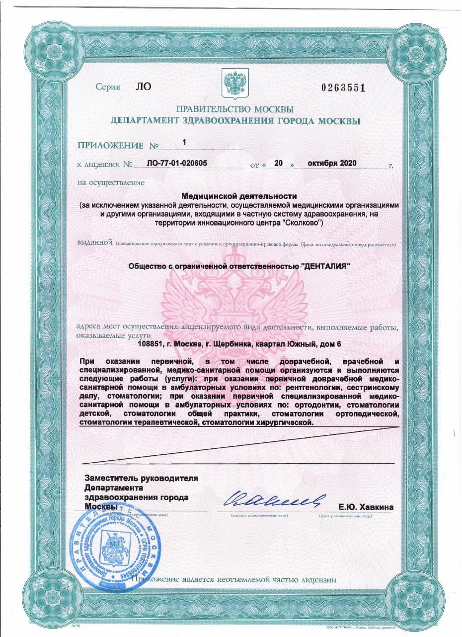 Скан лицензии, страница 1